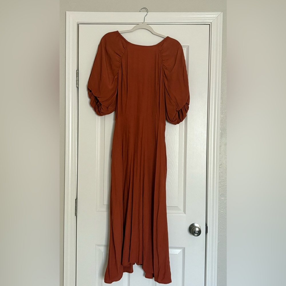 a new day Rust Long Sleeve Dress